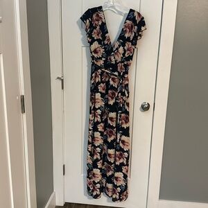 Navy floral dress​​​​​​